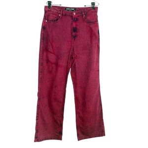 Social Tourist Ultra High Rise Baggy Jeans Red/Pink Size 30 Womens